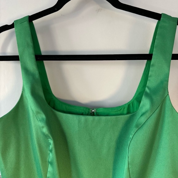 Eliza J Green Asymmetric Fit and Flare Dress - Picture 5 of 11